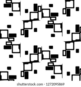 Abstract vector monochrome background. Halftone illustration pattern