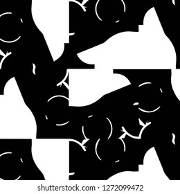 Abstract vector monochrome background. Halftone illustration pattern