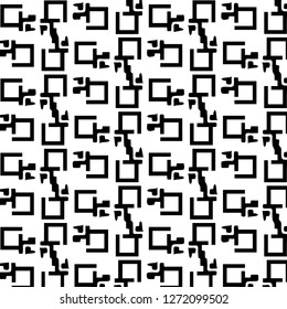 Abstract vector monochrome background. Halftone illustration pattern