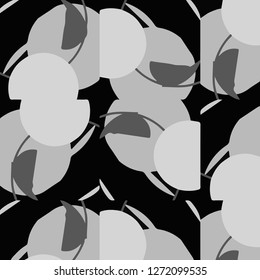 Abstract vector monochrome background. Halftone illustration pattern