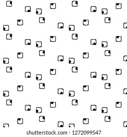 Abstract vector monochrome background. Halftone illustration pattern