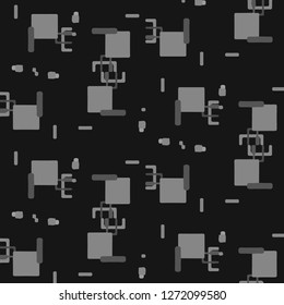 Abstract vector monochrome background. Halftone illustration pattern
