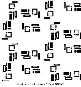 Abstract vector monochrome background. Halftone illustration pattern