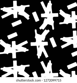Abstract vector monochrome background. Halftone illustration pattern