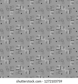 Abstract vector monochrome background. Halftone illustration pattern