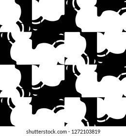 Abstract vector monochrome background. Halftone illustration pattern