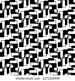 Abstract vector monochrome background. Halftone illustration pattern