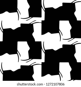 Abstract vector monochrome background. Halftone illustration pattern