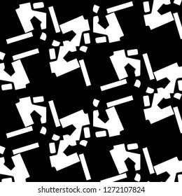 Abstract vector monochrome background. Halftone illustration pattern