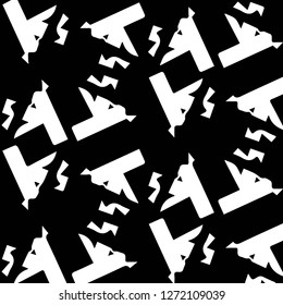 Abstract vector monochrome background. Halftone illustration pattern