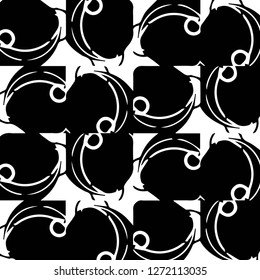 Abstract vector monochrome background. Halftone illustration pattern