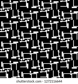 Abstract vector monochrome background. Halftone illustration pattern