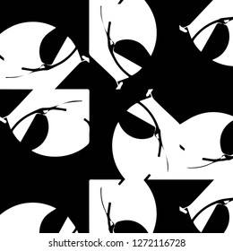 Abstract vector monochrome background. Halftone illustration pattern
