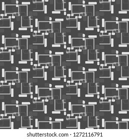 Abstract vector monochrome background. Halftone illustration pattern