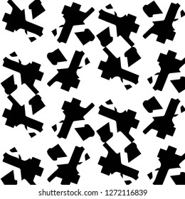 Abstract vector monochrome background. Halftone illustration pattern