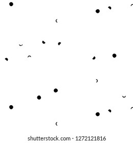 Abstract vector monochrome background. Halftone illustration pattern