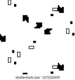 Abstract vector monochrome background. Halftone illustration pattern