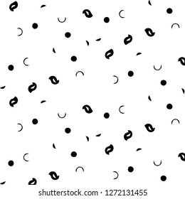 Abstract vector monochrome background. Halftone illustration pattern