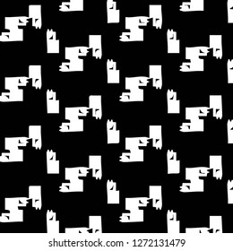 Abstract vector monochrome background. Halftone illustration pattern