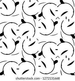 Abstract vector monochrome background. Halftone illustration pattern