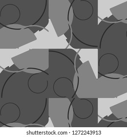 Abstract vector monochrome background. Halftone illustration pattern