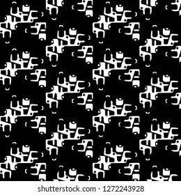 Abstract vector monochrome background. Halftone illustration pattern