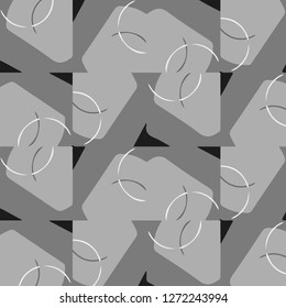 Abstract vector monochrome background. Halftone illustration pattern