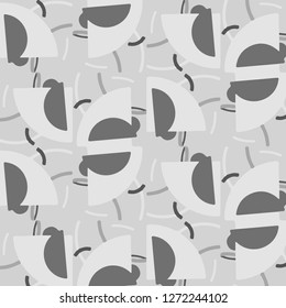 Abstract vector monochrome background. Halftone illustration pattern