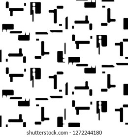 Abstract vector monochrome background. Halftone illustration pattern