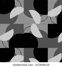 Abstract vector monochrome background. Halftone illustration pattern