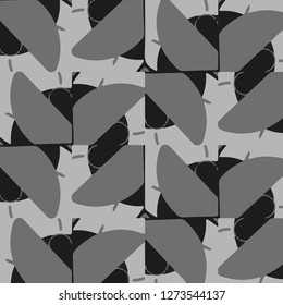 Abstract vector monochrome background. Halftone illustration pattern