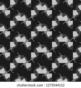 Abstract vector monochrome background. Halftone illustration pattern