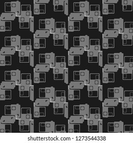 Abstract vector monochrome background. Halftone illustration pattern