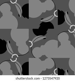 Abstract vector monochrome background. Halftone illustration pattern