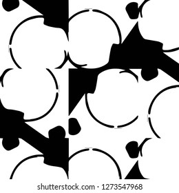 Abstract vector monochrome background. Halftone illustration pattern