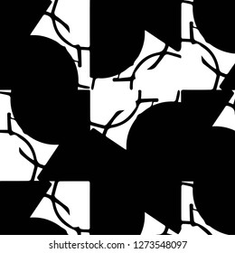 Abstract vector monochrome background. Halftone illustration pattern
