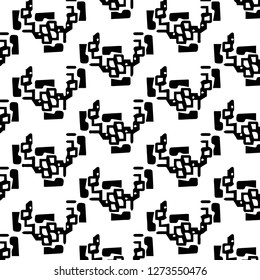 Abstract vector monochrome background. Halftone illustration pattern
