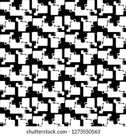 Abstract vector monochrome background. Halftone illustration pattern