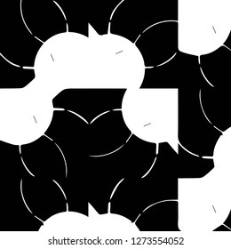 Abstract vector monochrome background. Halftone illustration pattern