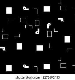 Abstract vector monochrome background. Halftone illustration pattern