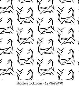 Abstract vector monochrome background. Halftone illustration pattern