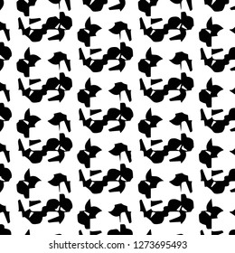 Abstract vector monochrome background. Halftone illustration pattern