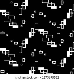 Abstract vector monochrome background. Halftone illustration pattern