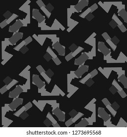 Abstract vector monochrome background. Halftone illustration pattern