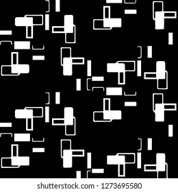 Abstract vector monochrome background. Halftone illustration pattern