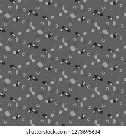 Abstract vector monochrome background. Halftone illustration pattern