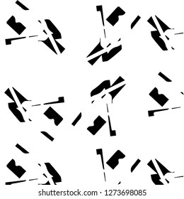 Abstract vector monochrome background. Halftone illustration pattern