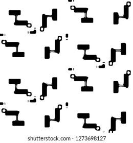 Abstract vector monochrome background. Halftone illustration pattern