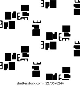 Abstract vector monochrome background. Halftone illustration pattern