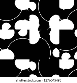 Abstract vector monochrome background. Halftone illustration pattern